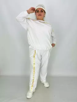 Ошатний прогулянковий костюм з двонитки "ІДЕАЛ" кофта + штани якості LUX  62-64 66-68 70-72 74-76