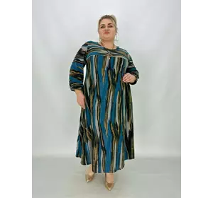 Вільна сукня "Бригітта" А-подібного силуету з кишенями в бічних швах 62-64 66-68 70-72 74-76