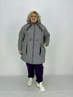 Зимова куртка "Парка" з капюшоном якість LUX 62-64 66-68 70-72 74-76