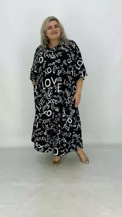 Легка сукня-сорочка "Рів'єра оборка" А - образний силует на гудзиках з кишенями