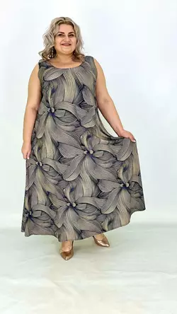 Літня легка повсякденна сукня-сарафан "Астрід" 66-68 70-72 74-76