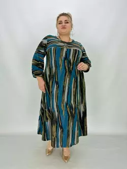 Вільна сукня "Бригітта" А-подібного силуету з кишенями в бічних швах 62-64 66-68 70-72 74-76