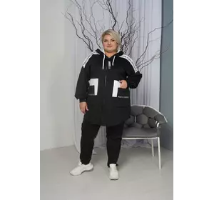 Стильний якісний вільного крою костюм "Інь-Янь" кофта+штани Стильний якісний вільного крою костюм "Інь-Янь" кофта+штани