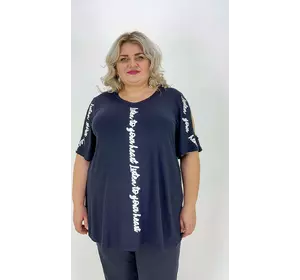 Вільна туніка "Боббі" з гарною розтяжністю  62-64 66-68  батал Вільна туніка "Боббі" з гарною розтяжністю  62-64 66-68  батал