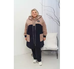Теплий комбінований жилет "Плюшка"7 62-64 66-68 Теплий комбінований жилет "Плюшка"7 62-64 66-68